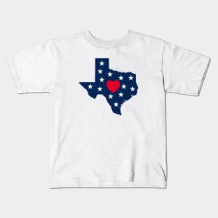 Texas State Map Kids T-Shirt